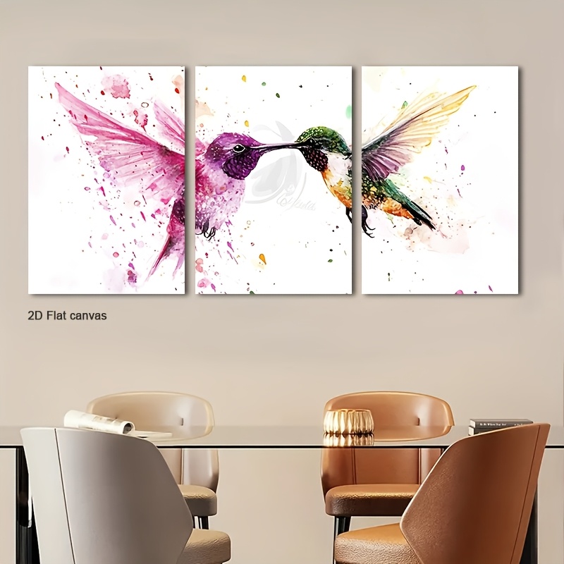 Canvas Wrap Ready - Бесрамный холст, 3 шт., акварельные картины